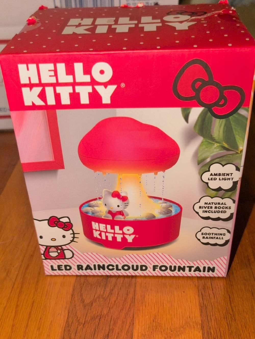 Hello Kitty Red LED Raincloud Fountain Toy